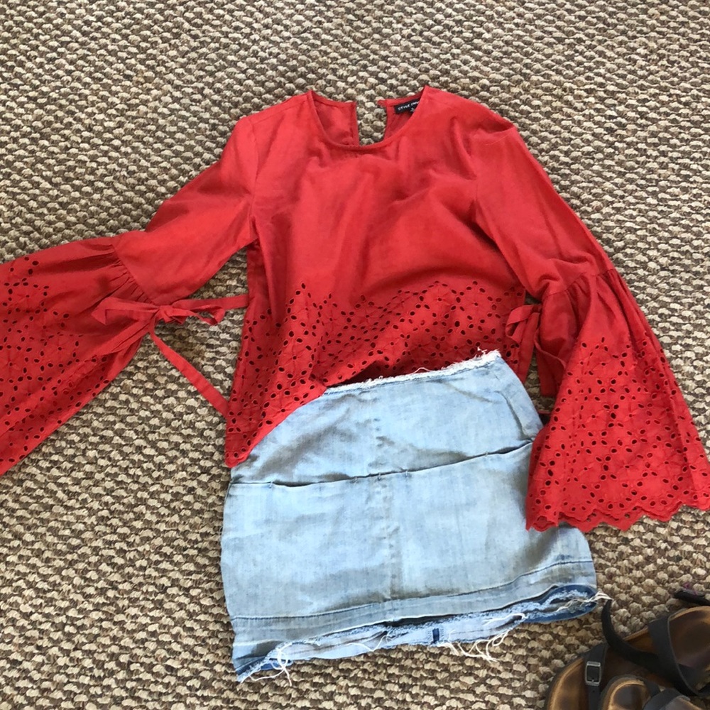 Bullhead  Jean Mini Skirt with mini pockets  28